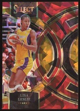 Lisa Leslie #141 2024-25 Panini Select WNBA Red Ice Prizm Los Angeles Sparks NBA