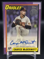 2025 Topps Series 1 #90A-CMT Chayce McDermott (RC/Auto) - Orioles