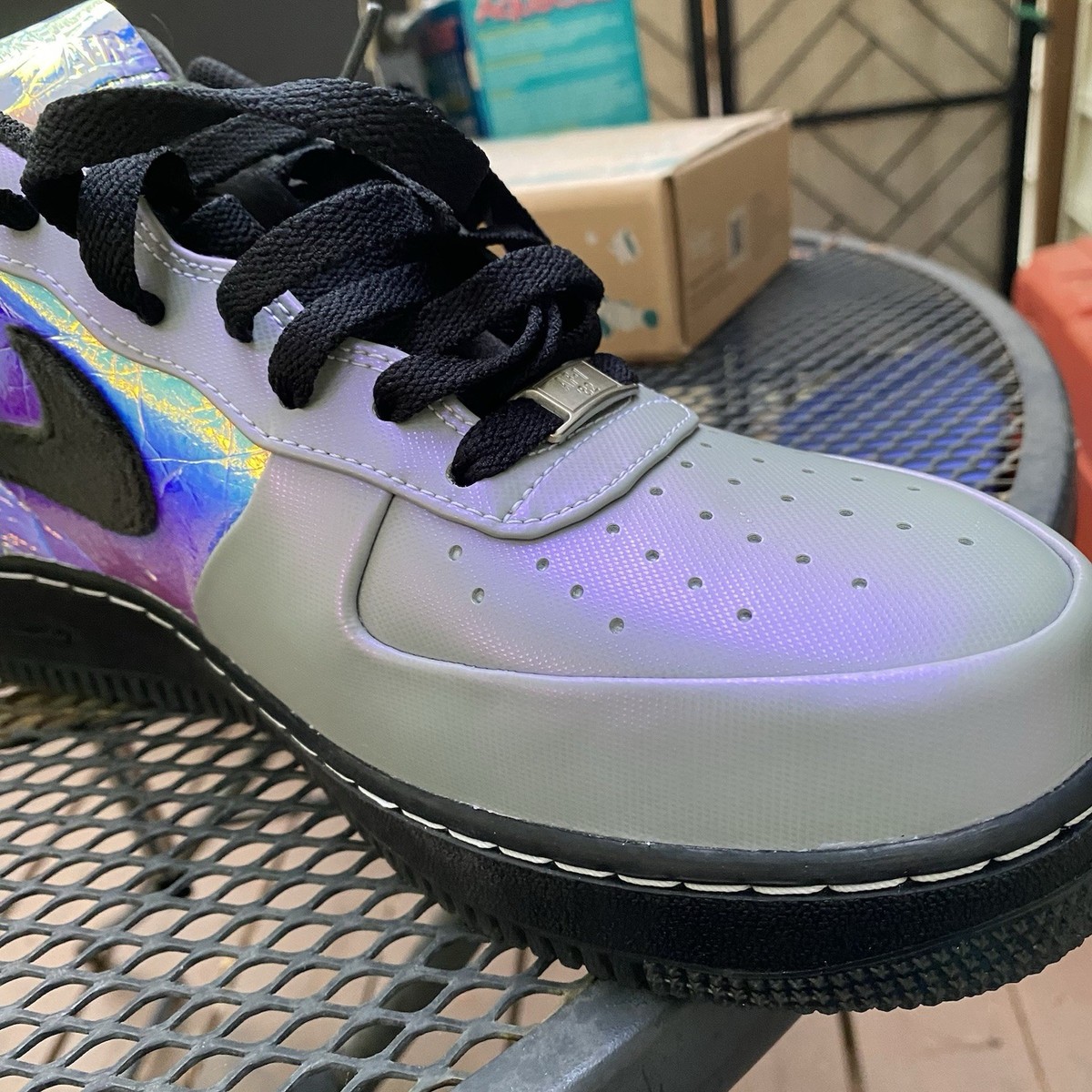 Nike Air Force 1 Comfort Premium Low Hologram Iridescent Size 9.5 - 579941101 Nike Air Force 1 Comfort Premium Low Hologram Iridescent  main image 3