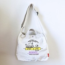 Snoopy 2Way Shoulder Tote Bag Ivory Rootote Collaboration