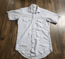Vintage Mens M Pearl Snap Shirt Rockabilly Western Frontier Cowboy