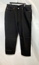 Levi's Men's 550 Relaxed Fit Black Denim Jeans Sz 38x30