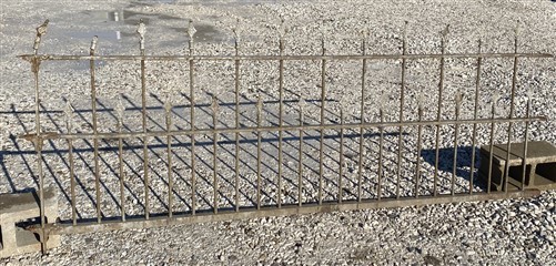 Wrought Iron Fence Panel, Architectural Salvage Grate, Garden Art, Vintage, A16