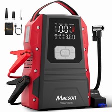 5000A Jump Starter with Air Compressor - Portable 12V Jump Box Battery Pack f...