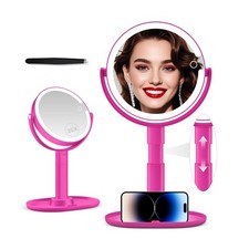 Illuminated Makeup Mirror with 30X Magnificat...