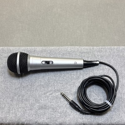 The Singing Machine Co. Karaoke Machine MICROPHONE Silver 1/4'' WORKS