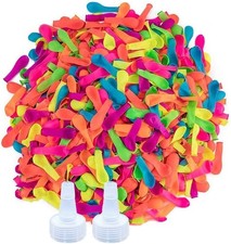 600 Pack Water Balloons Refill Kits Eco-Friendly Latex Water Bomb Balloons for