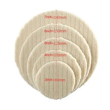 Polishing Pads Buffing Pads Wool Wool Buffing 75-180mm Elastic For Glass