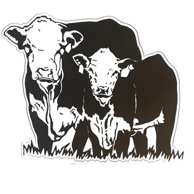 EAT BEEF FARMER RANCHER 4  Inch Cow Calf Cattle Steer Vinyl Decal Sticker