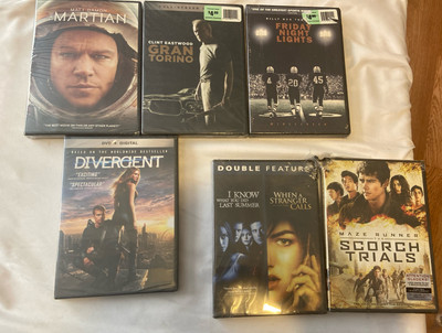 lot of sealed dvds