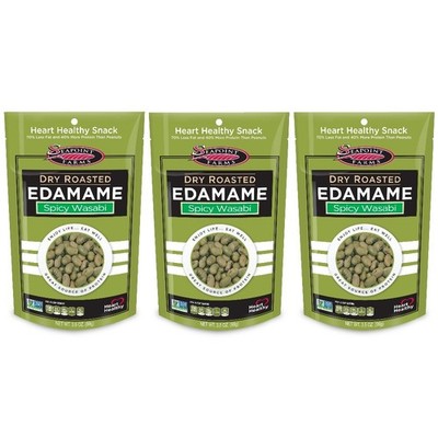 Dry Roasted Edamame, Wasabi, 3.5-Ounce Pouches (Pack of 3)