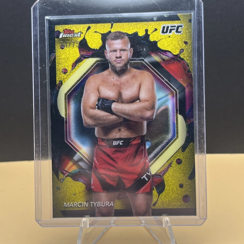 2024 Topps Finest Marcin Tybura /75 Gold Splatter UFC 🔥💎👊 - Image 2 of 4