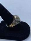 Gold Over Sterling Silver Diamond Cocktail Ring 5.2g — photo 3