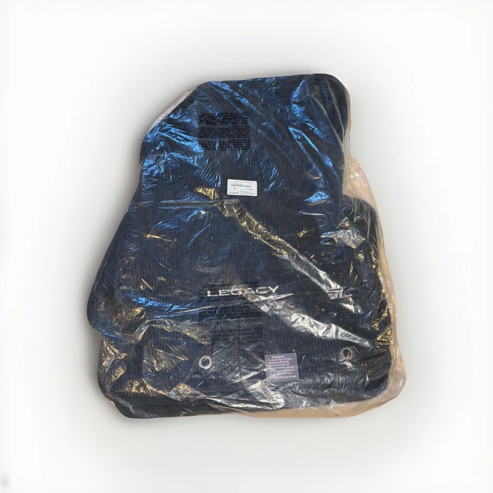 NUEVO JUEGO DE 4 ALFOMBRILLAS SUBARU LEGACY OEM J501SAL100 NEGRAS GENUINAS Foto 2 de 4