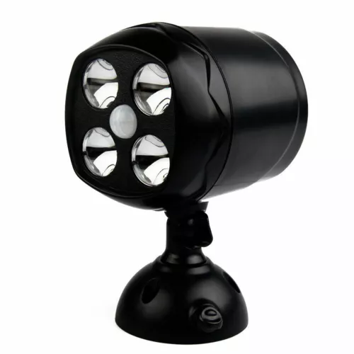 1Pcs 4 LED Security Light Motion Sensor Outdoor Lamp Spotlight Battery Powered - Picture 4 of 18