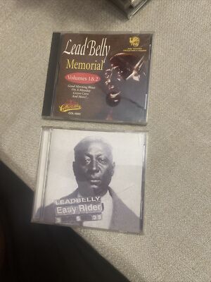 Lot Of 2 - Lead Belly Memorial CD Volumes 1 & 2 / Easy Rider Blues - Ships Fast