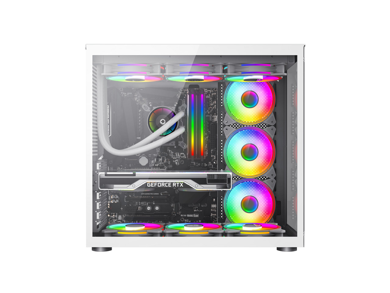 Игровой компьютер Gamemax Infinity White USB30 Type C с закаленным стеклом ATX Mid Tower