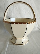 Jugendstil Designer Entwurf Keramik Henkel Korb W&auml;chtersbach (?) Um 1905 !