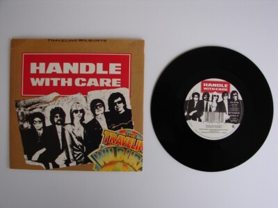 TRAVELING WILBURYS lot of 2 45rpm singles End of Line U.S & Handle