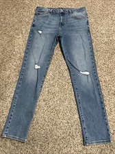 Mens 33/32 Forever 21 Los Angeles Jeans Skinny Flex Stretch Jeans Size 33 X 32