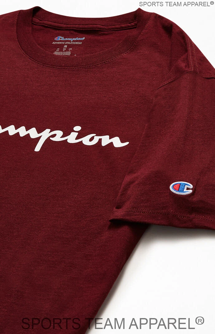 Champion Men's Jersey T-Shirt Classic Fit with Script Logo
