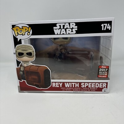 Funko Pop! Star Wars 174 Rey with Speeder Exclusive | eBay