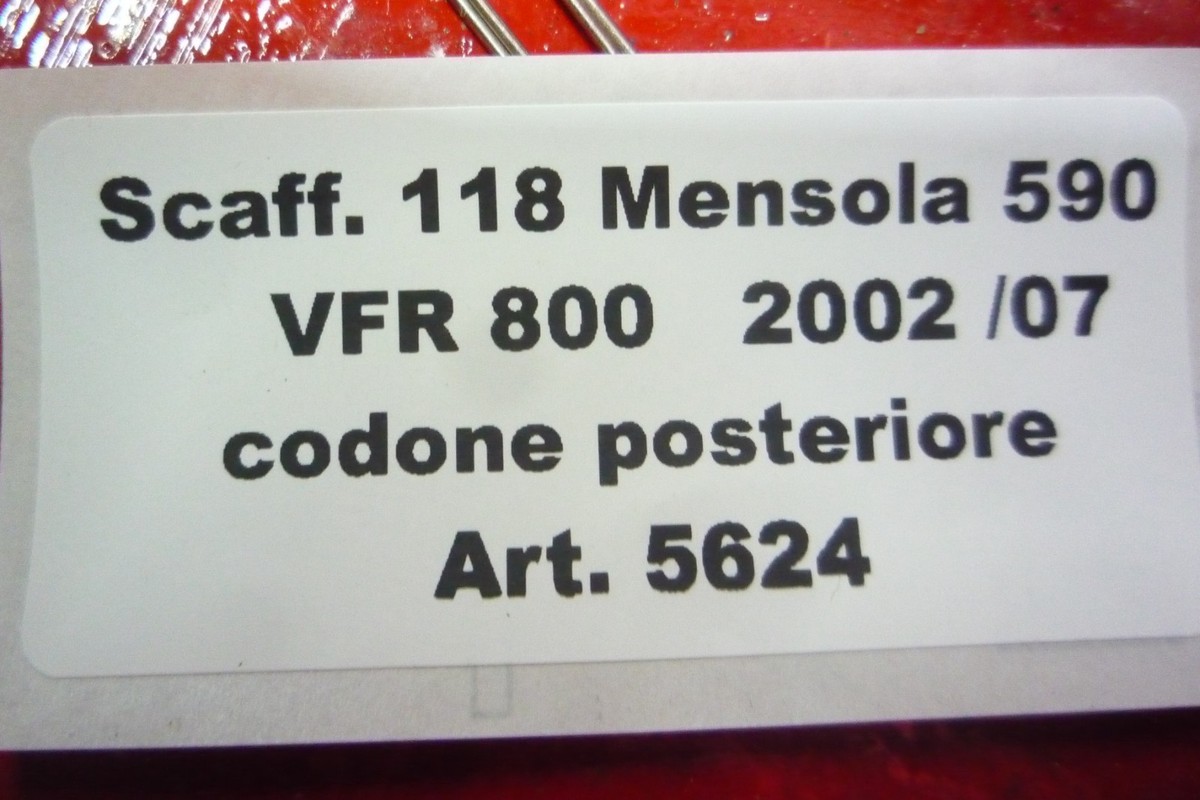 Carénage Arrière Selle Honda VFR 800 V-Tech 2002 – Pièce D'occasion, état Fonctionnel, Quelques Marques D'usure