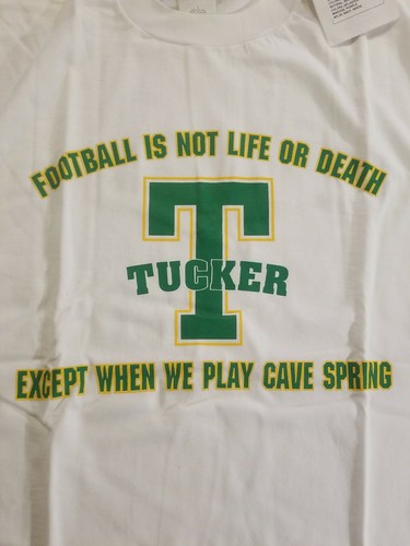 Vintage Tucker Tigers T Shirt 2001 Nos Salesman sample Size Large Rare new w tag - Picture 2 of 12