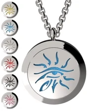 Wisdom Eye 316L Surgical Stainless Steel Aromatherapy Diffuser Locket