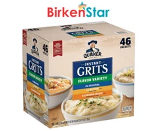 Quaker Instant Grits, Variety Pack (45.4 oz., 46 pk.) Great Price