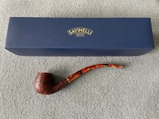 SAVINELLI CLARK'S FAVORITE RUSTICATED BRIAR PIPE (6mm) BRAND NEW with BOX