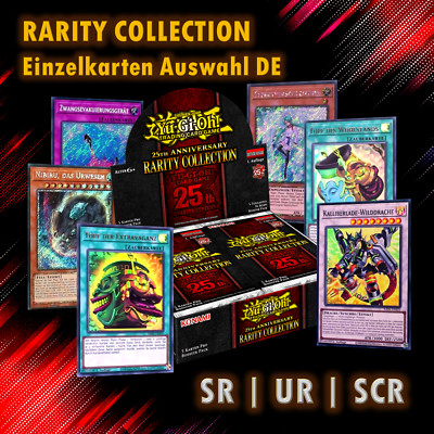 Yugioh Rarity Collection 25th Anniversary Einzelkarten Auswahl RA01 DE
