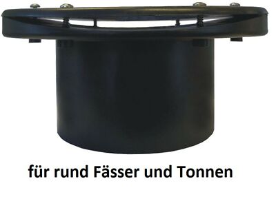 Aquaforte Tankdurchführung,110mm rund Flansch gekrümmt für runde Tonnen, Fässer 
