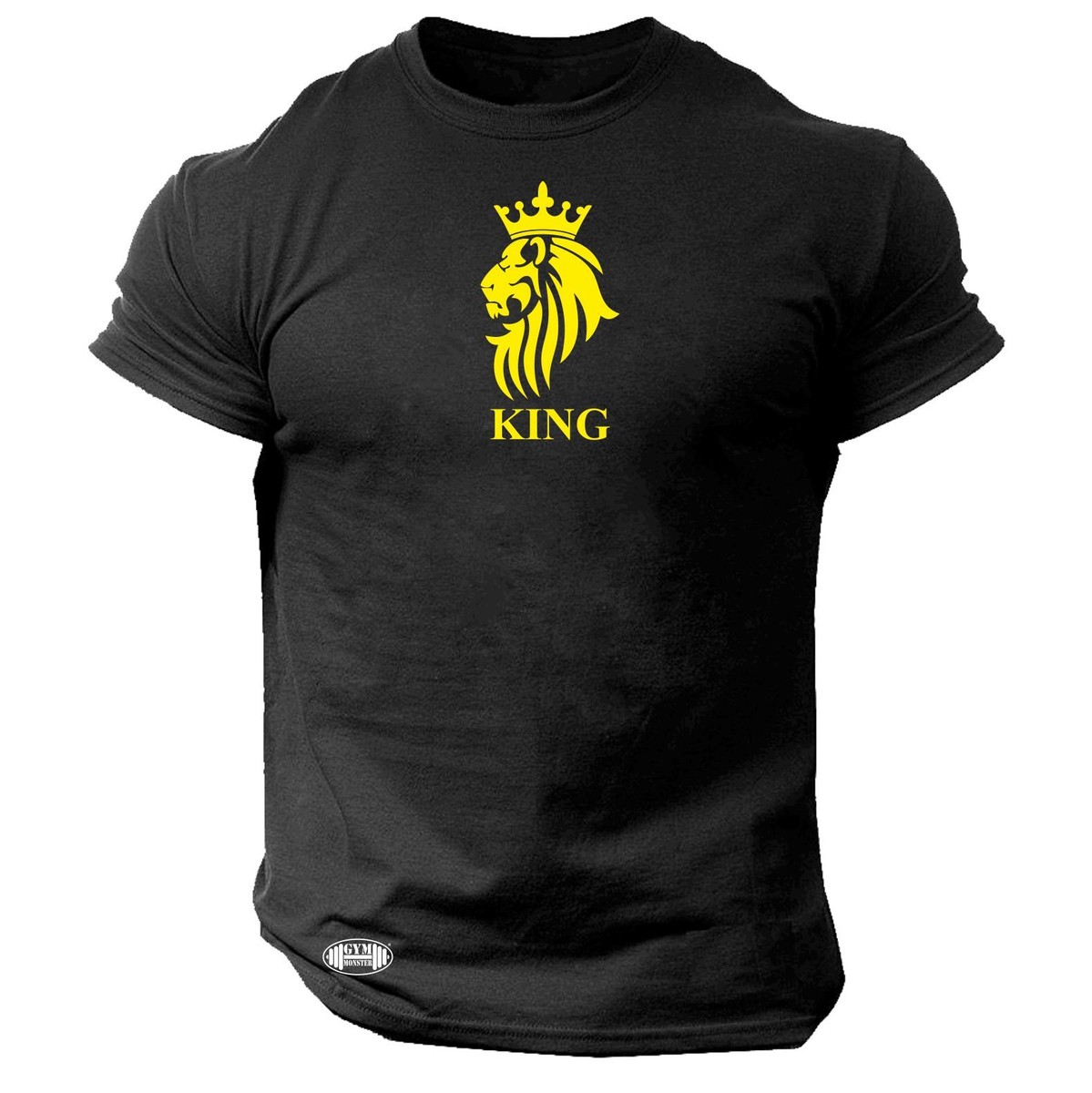 King Lion T Shirt Gym Clothing Bodybuilding Training Workout