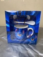 Disney Stitch cup/platter/spoon 3pc gift set- NEW