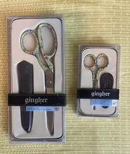 Gingher Designer Series Scissors Sarah 8" and 4" Shears New Retired Dressmaker