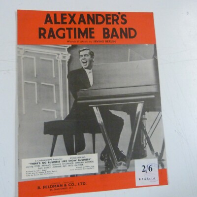 Liederblatt ALEXANDER's RAGTIME BAND Irving Berlin, 