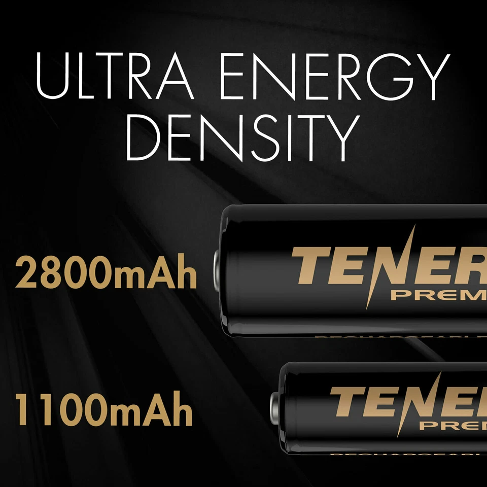 Lote Baterías Recargables Tenergy PREMIUM PRO AA AAA 2800mAh,1100mAh NiMH 1.2V Foto 3 de 4
