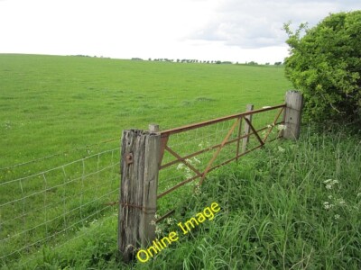 Photo 6x4 Old gate Udstonhead Iron gate rendered obsolete by a new fence  c2012