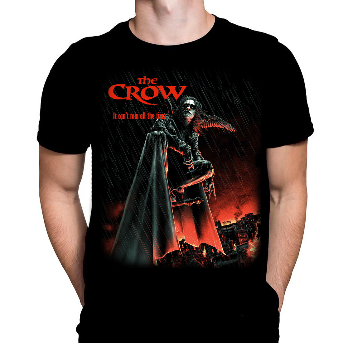 THE CROW RAIN - Movie T-Shirt - Sizes S - 5XL - Art / Horror / Brandon Lee  | eBay