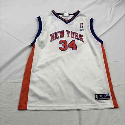 New York Knicks Antonio McDYESS #34 Reebok Basketball Jersey NBA logo youth  XL