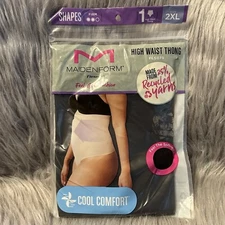 Maidenform Flexees Shapewear Women’s Size 2XL High Waist Thong Soft Seamless NEW