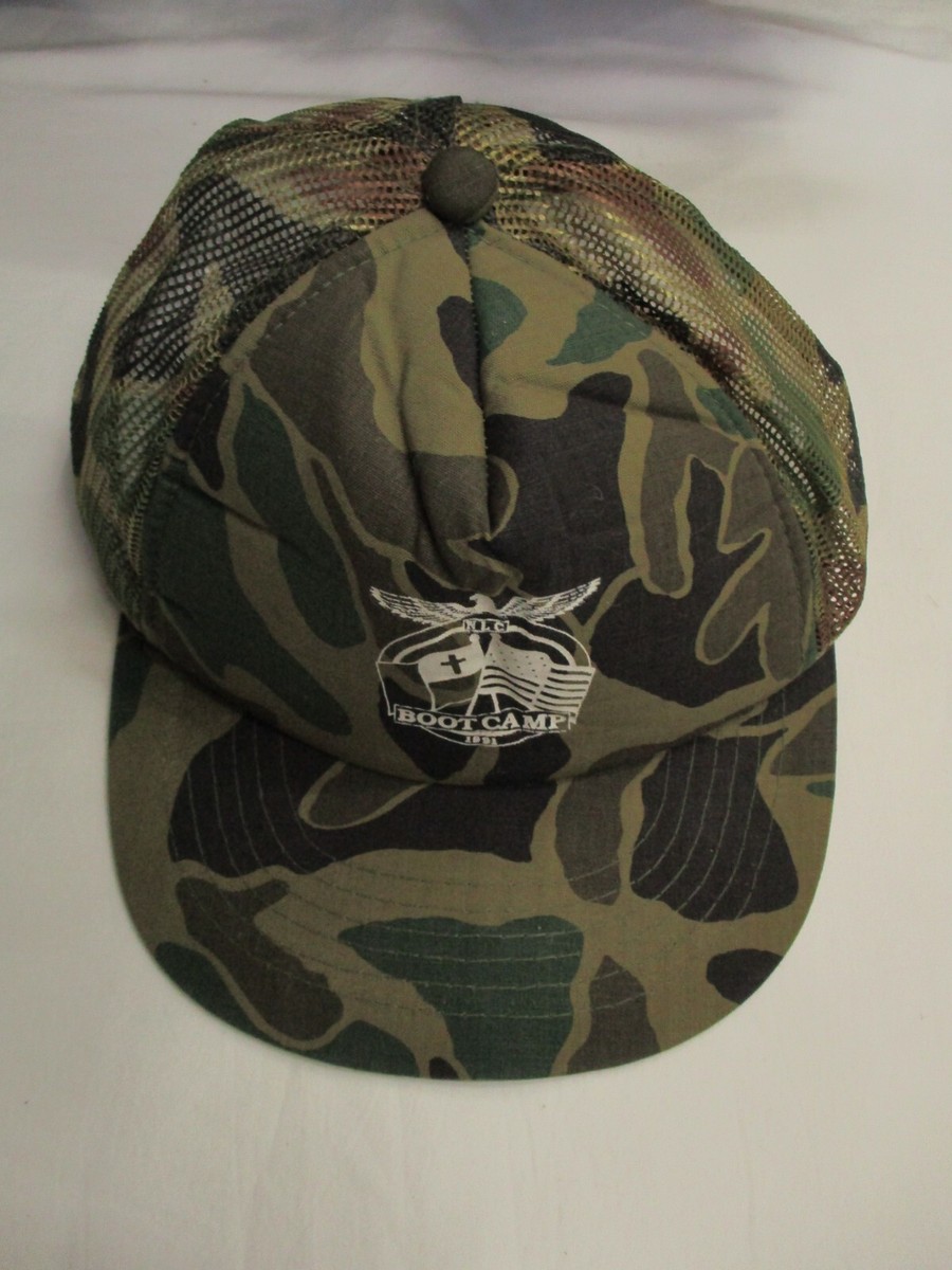 Vintage That Hat NLC Boot Camp Trucker Hat Cap Green Camo  display picture 3