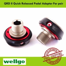 Wellgo QRD II Quick Released Bike Pedal Adaptor For pair 76g 