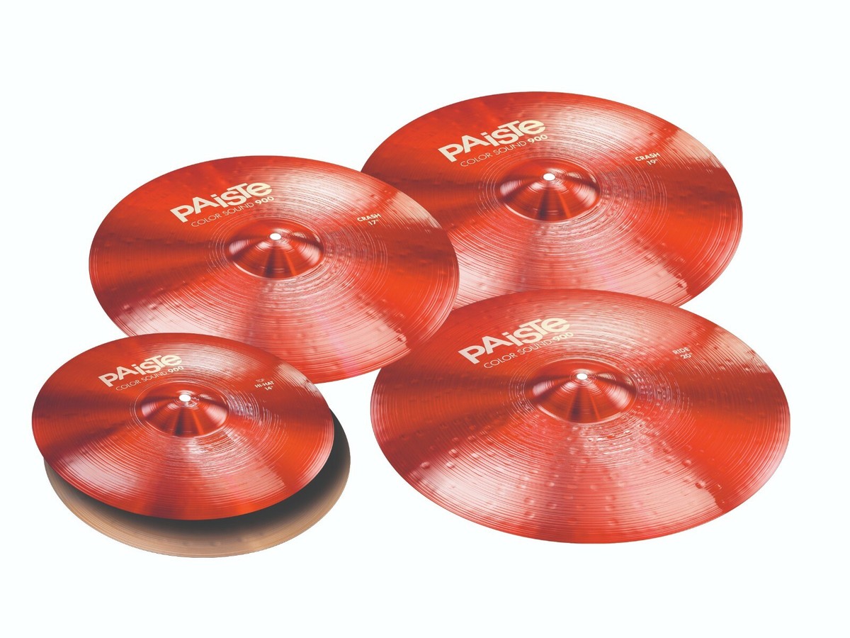 Paiste Color Sound 900 Red 5 Pc Universal Cymbal Set/Model