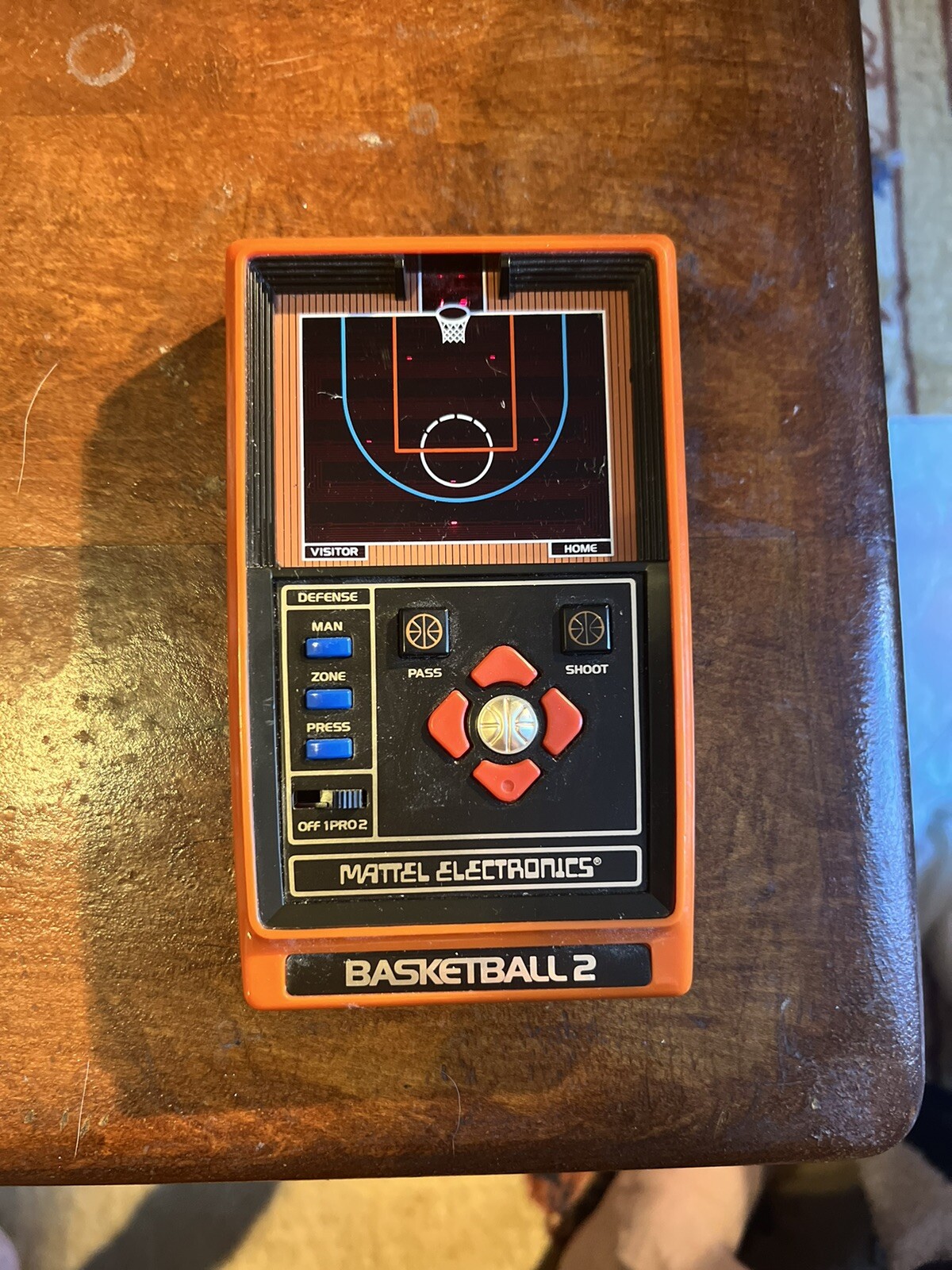 Vintage 1979 Mattel Electronics Basketball 2 Handheld Toy Video Game
