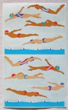 Mrs Grossman 4x6 inch 'Swimmers' Sticker Sheet (Vintage-Retired)
