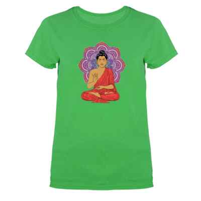 Buddha Mandala Flower Pattern T-shirt