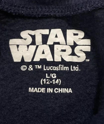 Disney Star Wars Mandalorian Baby Yoda Grogu Large Sweatshirt But First Snacks - Picture 4 of 5