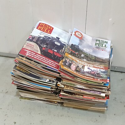 106x Push and Pull Magazine Lot Railway Trains Locomotives Steam